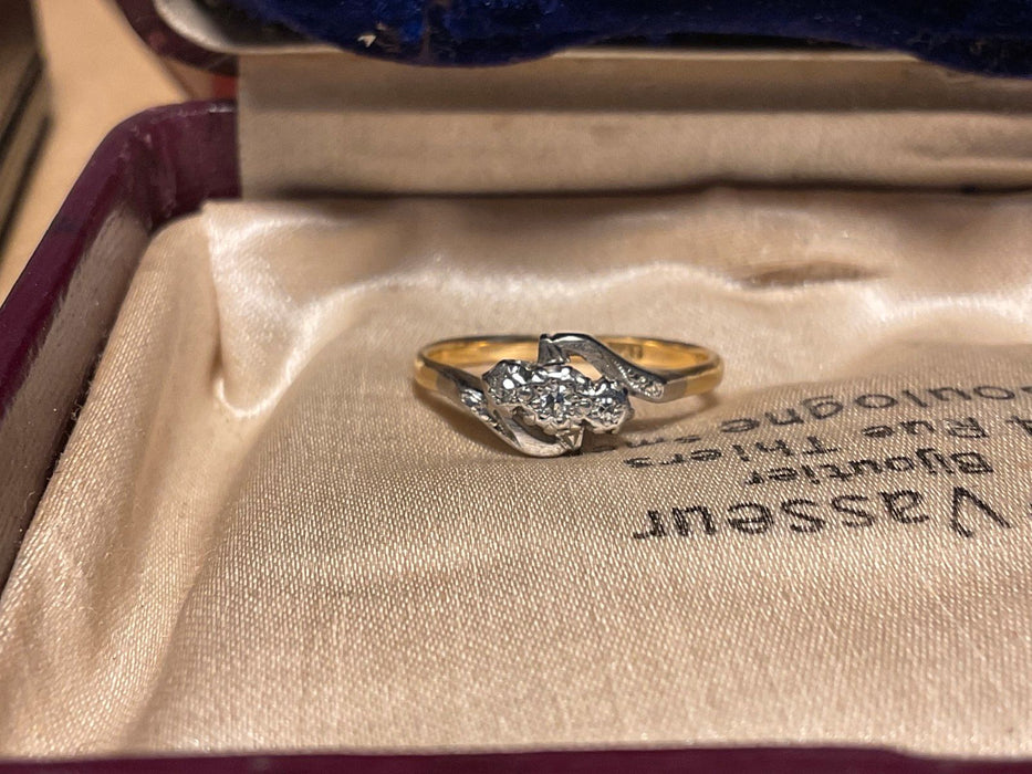 Bague en or 18 carats d'Angleterre vers 1910