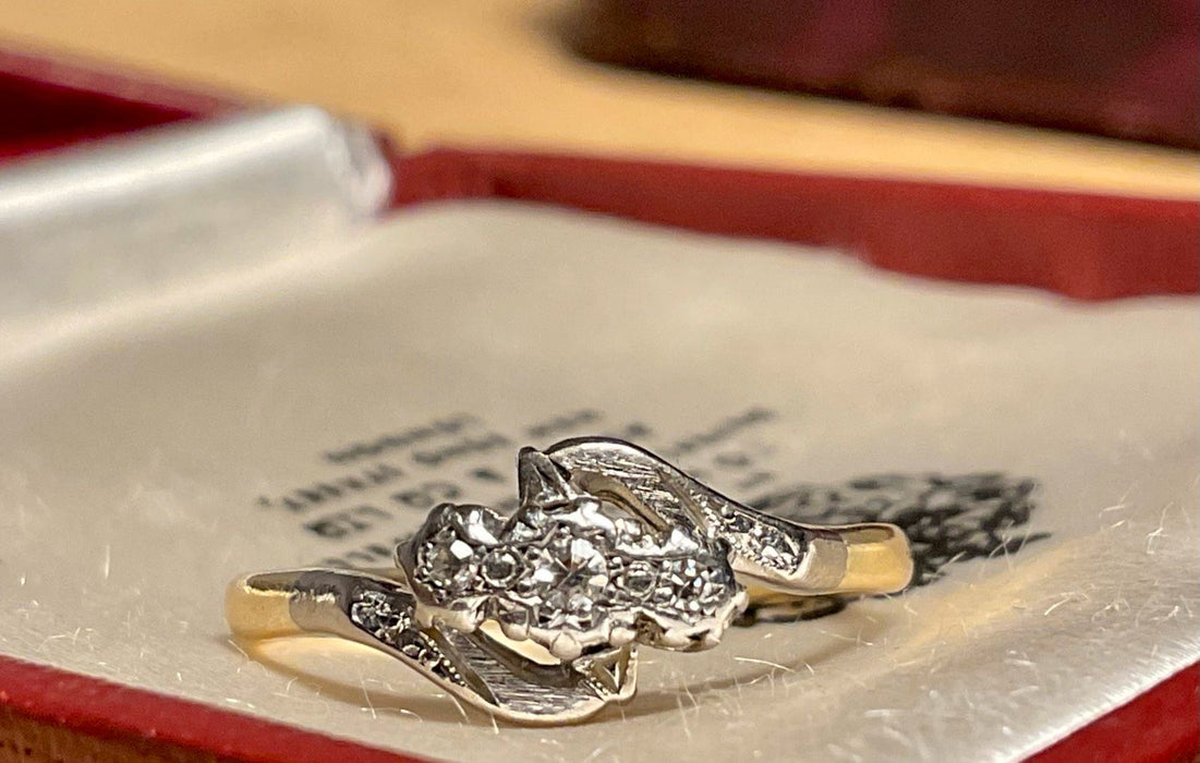Bague en or 18 carats d'Angleterre vers 1910