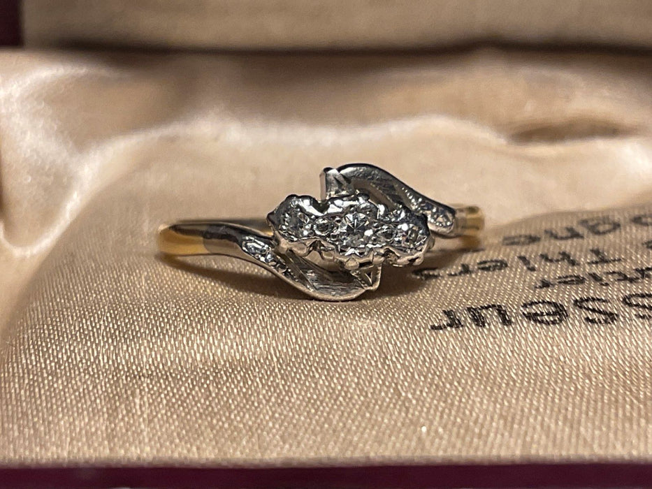 Bague en or 18 carats d'Angleterre vers 1910