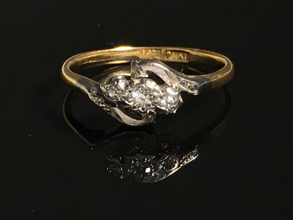 Bague en or 18 carats d'Angleterre vers 1910
