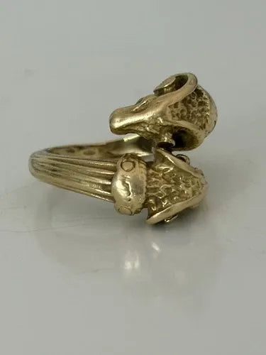 Bague Vintage Béliers or Jaune