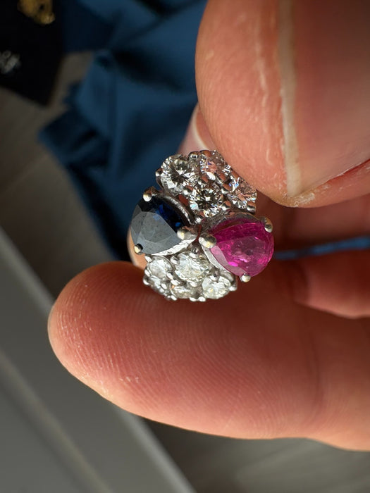 Bague joaillerie or blanc 18 carats 750 18K