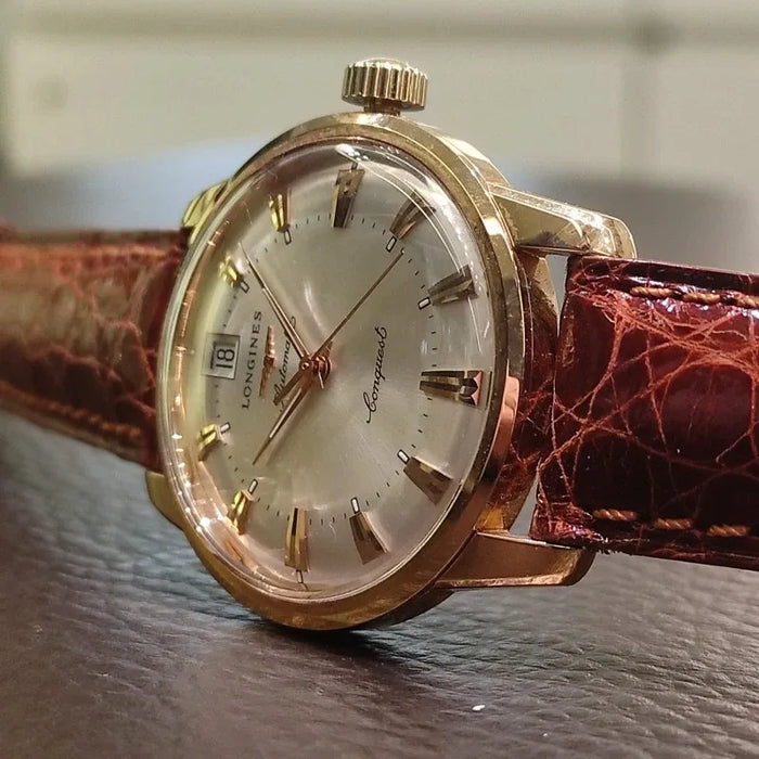Montre Longines Heritage Conquest Automatique  18 carats