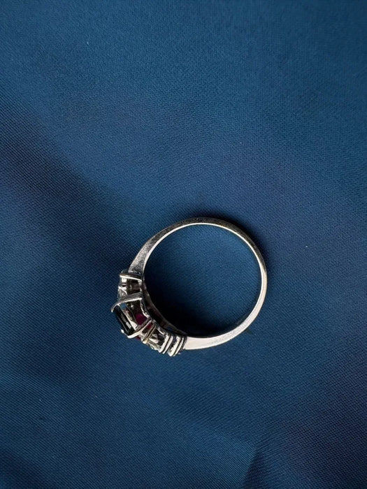 Bague joaillerie or blanc 18 carats 750 18K