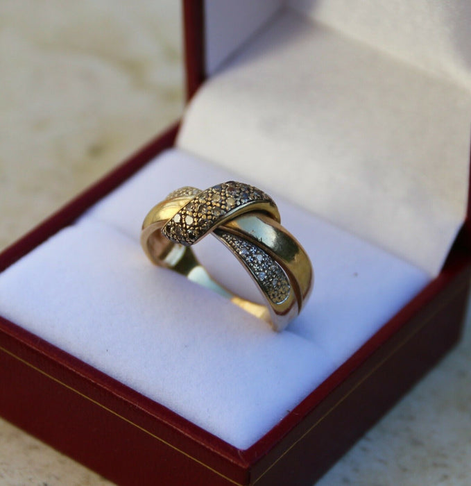 Bague noeud en or jaune 18 carats
