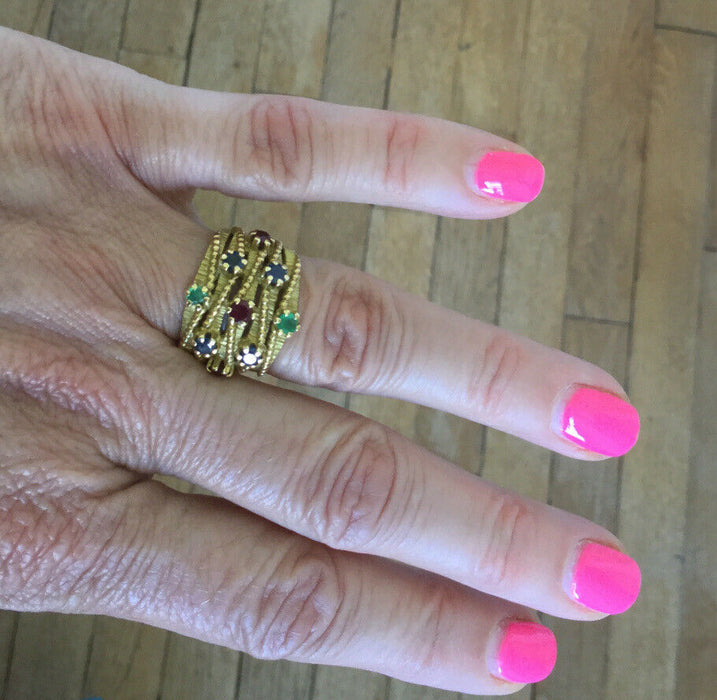 BAGUE EN OR JAUNE 18 CARATS