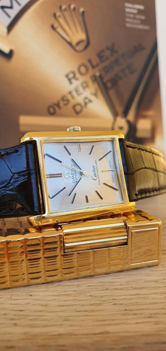 MONTRE CARTIER OMEGA OR MERCURE 18K TANK 161.013