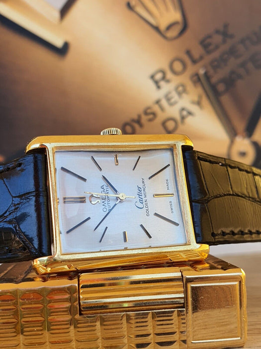MONTRE CARTIER OMEGA OR MERCURE 18K TANK 161.013