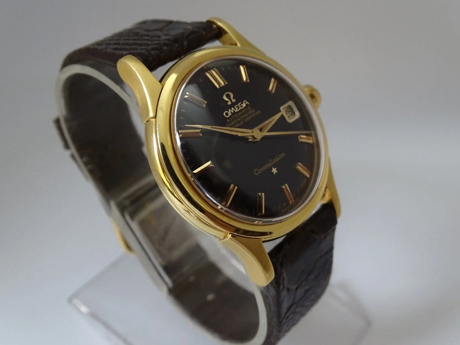 Montre Omega Constellation automatique or massif 18 carats vintage