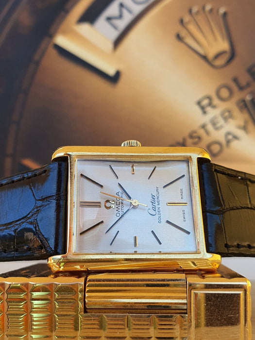 MONTRE CARTIER OMEGA OR MERCURE 18K TANK 161.013