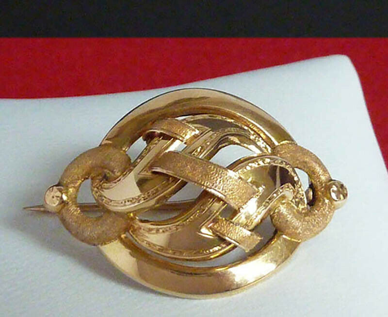 Broche Or Jaune 18 carats du XIXème Siècle