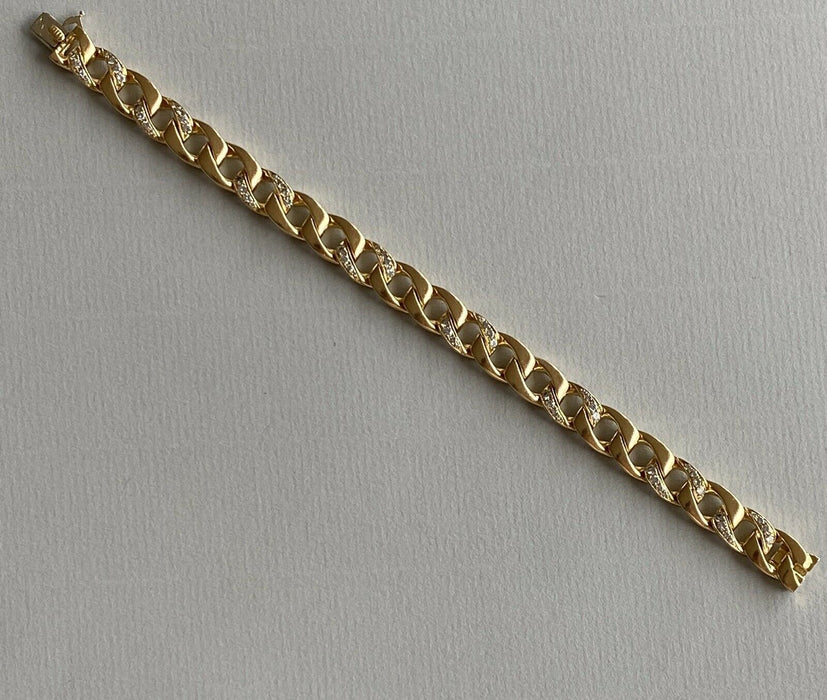 Bracelet or jaune 18K et diamants CARTIER