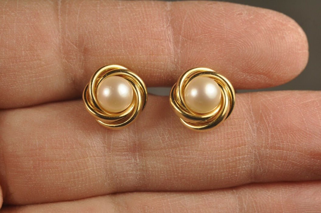 PAIRE BOUCLES D'OREILLES VINTAGE OR MASSIF 18K