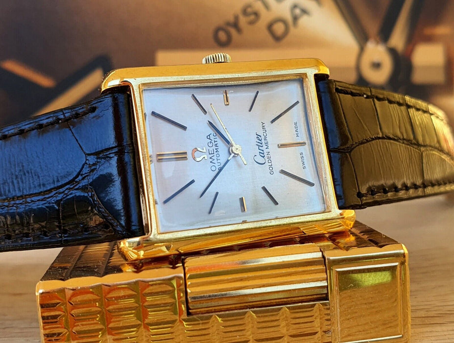 MONTRE CARTIER OMEGA OR MERCURE 18K TANK 161.013
