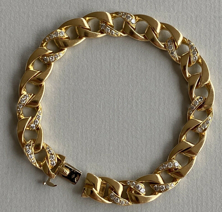 Bracelet or jaune 18K et diamants CARTIER