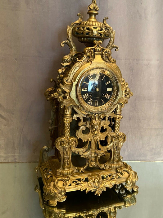 Magnifique pendule en bronze XIXème siècle