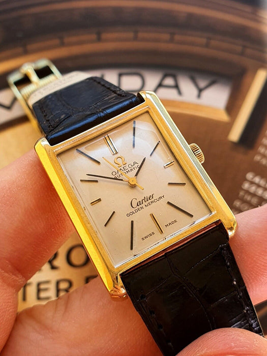 MONTRE CARTIER OMEGA OR MERCURE 18K TANK 161.013