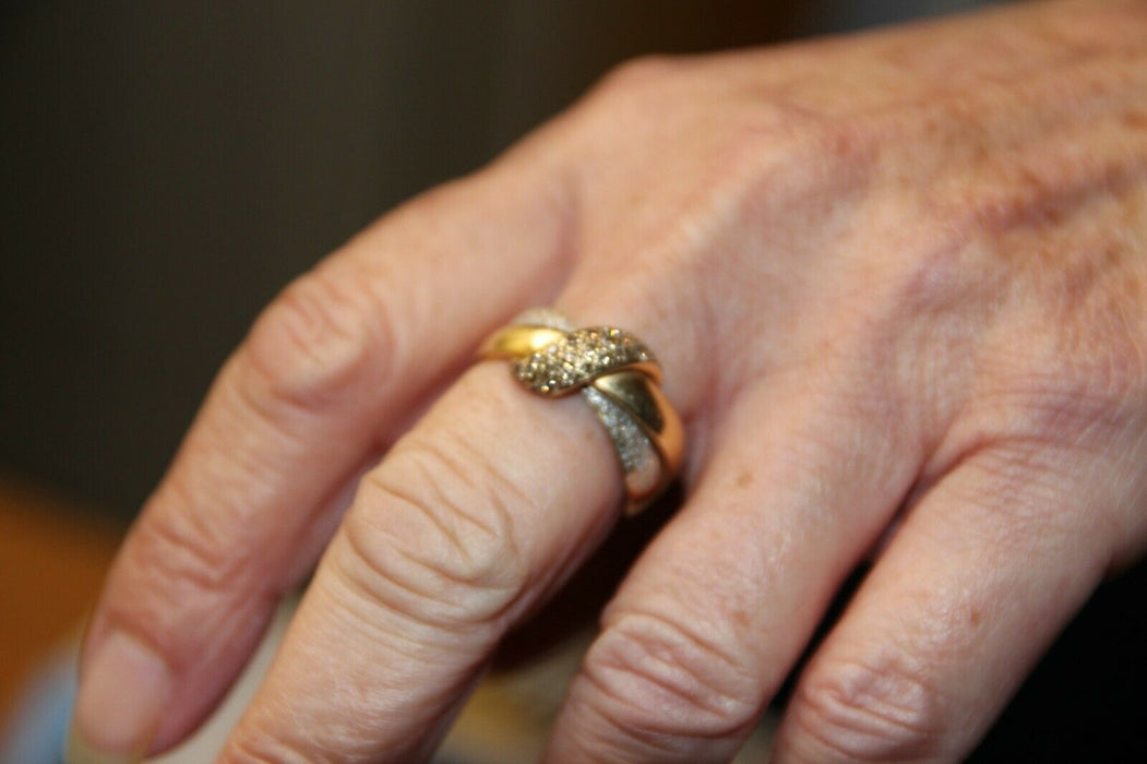 Bague noeud en or jaune 18 carats