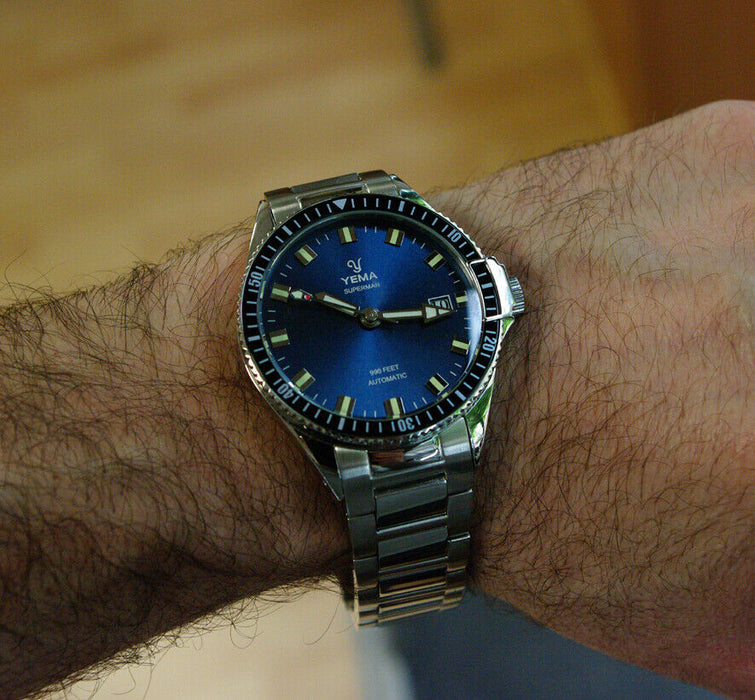 Montre Yema Superman Automatique Blue Lagoon
