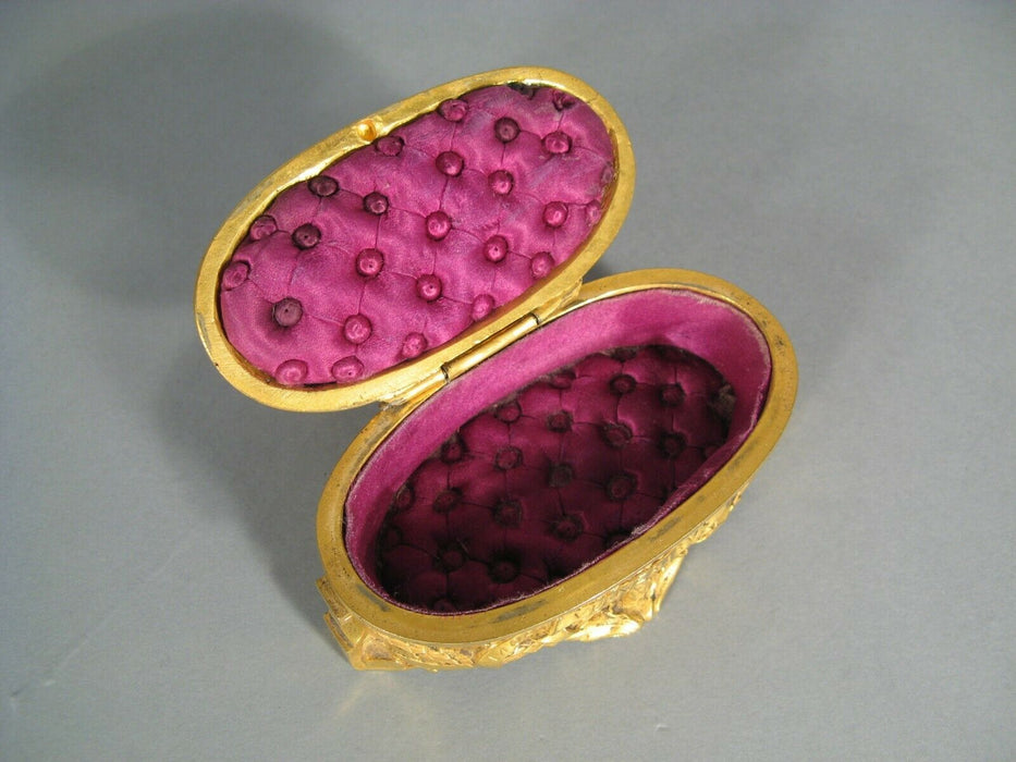 ANCIEN COFFRET A BIJOUX STYLE LOUIS XVI EN BRONZE
