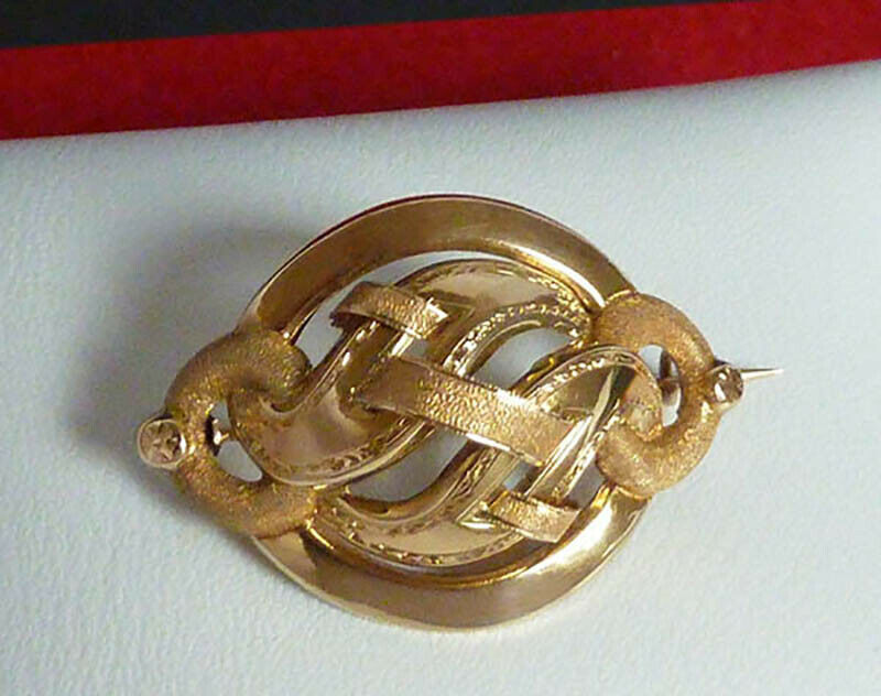 Broche Or Jaune 18 carats du XIXème Siècle