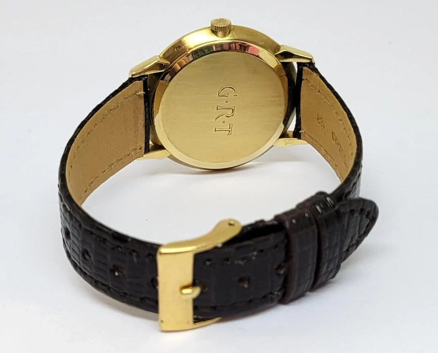 Montre vintage PATEK PHILIPPE CALATRAVA pour homme en or 18 carats