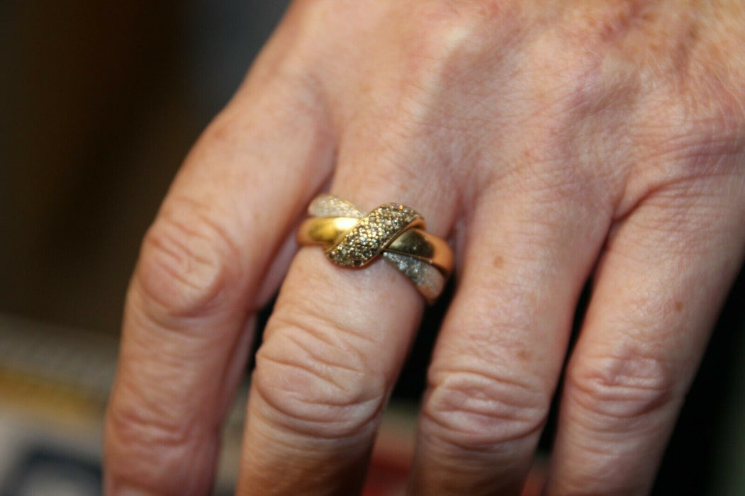 Bague noeud en or jaune 18 carats