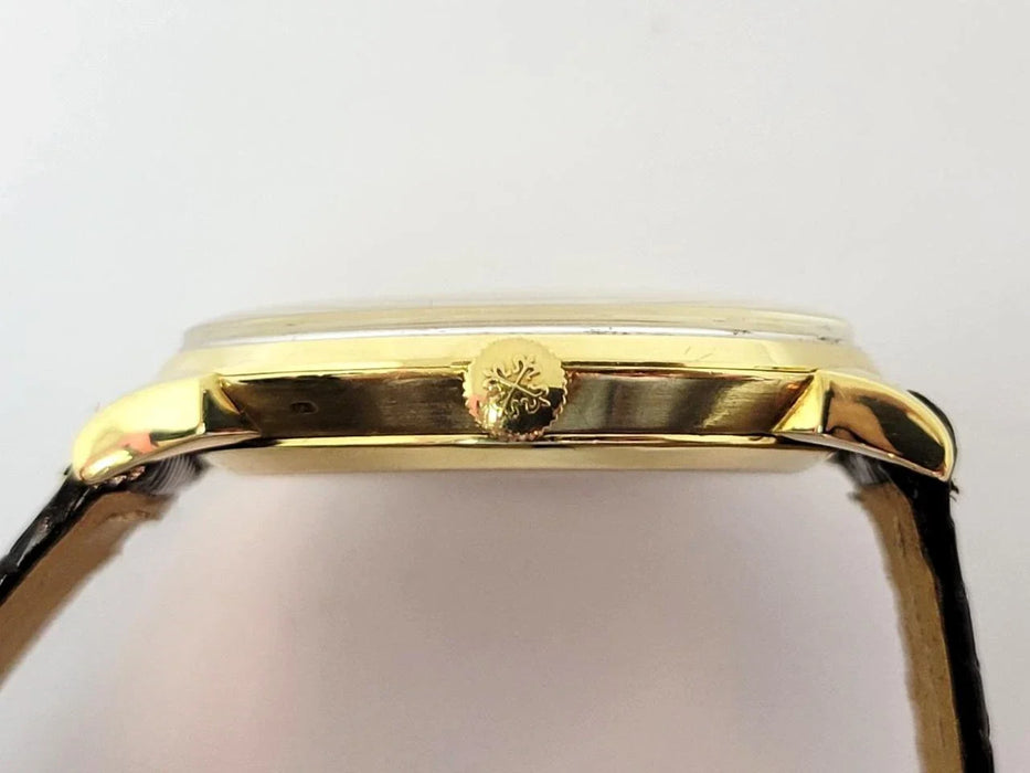 Montre vintage PATEK PHILIPPE CALATRAVA pour homme en or 18 carats
