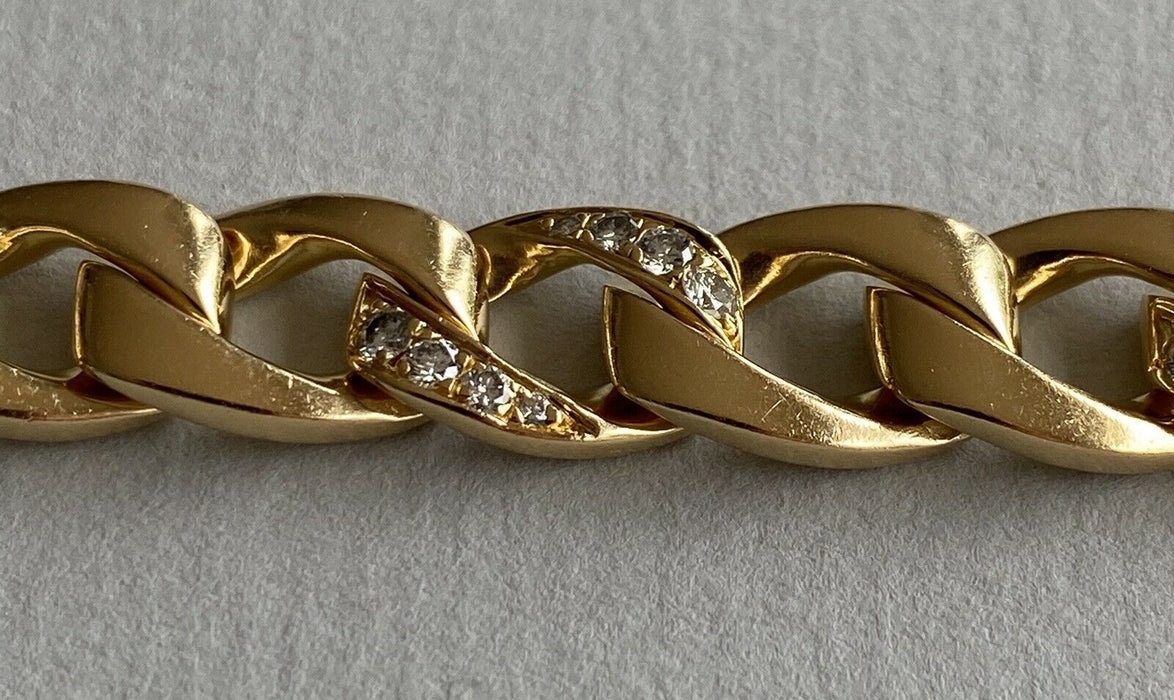 Bracelet or jaune 18K et diamants CARTIER