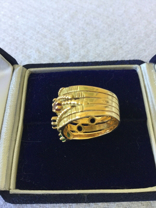 BAGUE EN OR JAUNE 18 CARATS