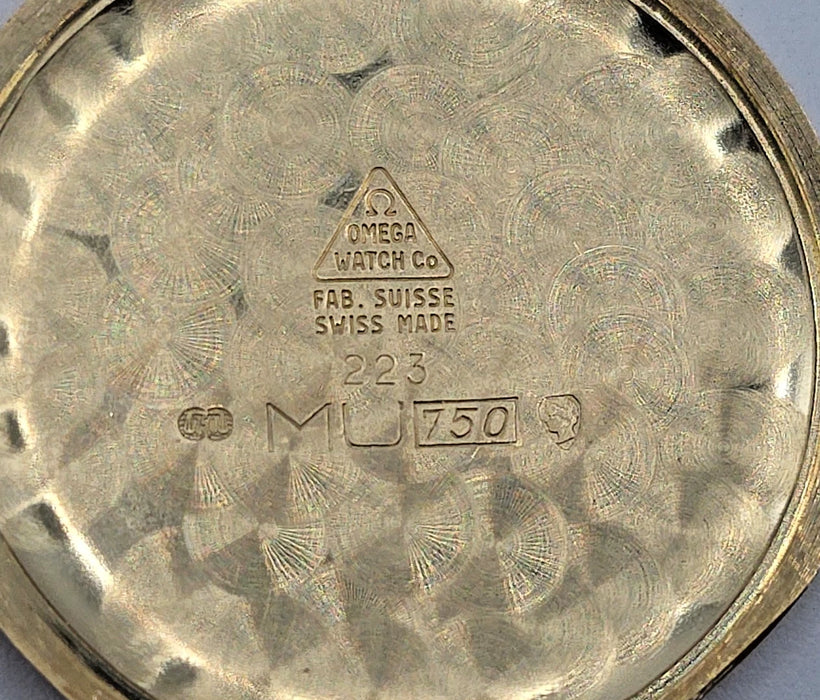 Montre Omega Cosmic Triple date 381 Fases de Lune or 18k  années 50