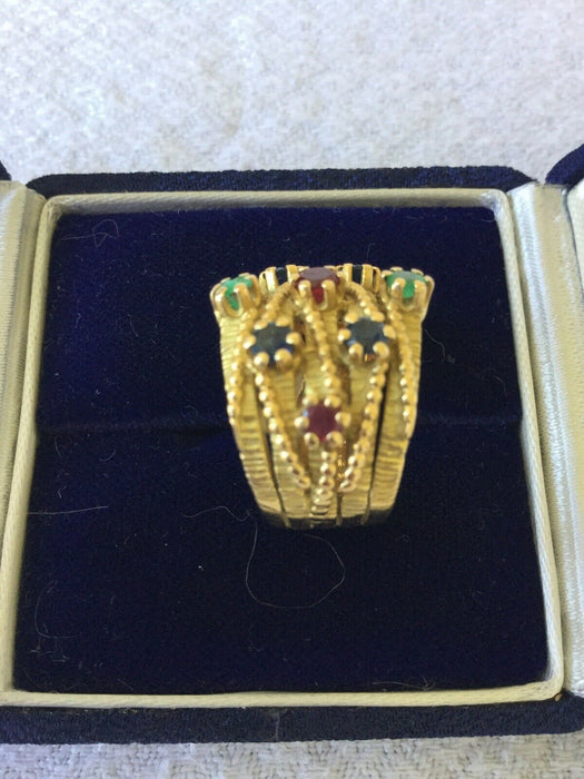 BAGUE EN OR JAUNE 18 CARATS