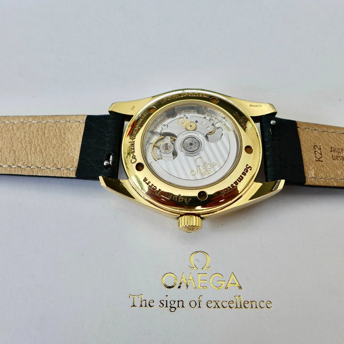 MONTRE OMEGA SEAMASTER AQUA TERRA EN OR MASSIF 18 CARATS