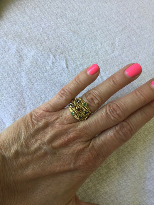 BAGUE EN OR JAUNE 18 CARATS