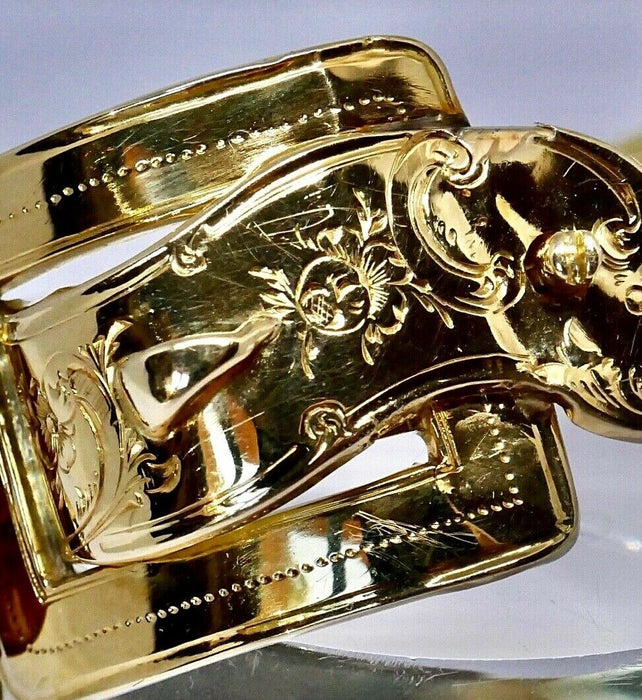 BRACELET ARTICULÉ OR JAUNE 18K EPOQUE MILIEU XIX ÈME