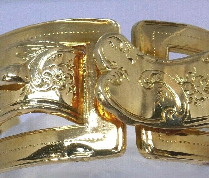 BRACELET ARTICULÉ OR JAUNE 18K EPOQUE MILIEU XIX ÈME