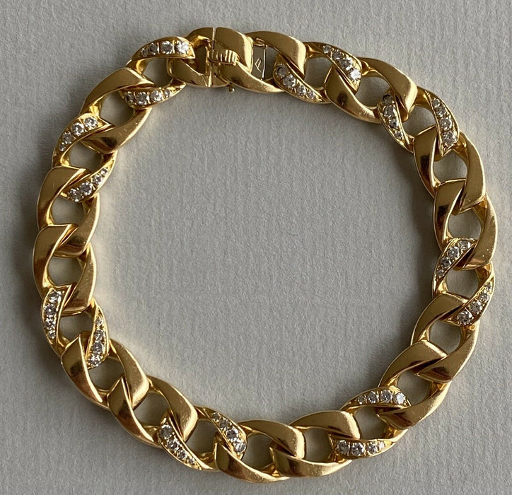 Bracelet or jaune 18K et diamants CARTIER