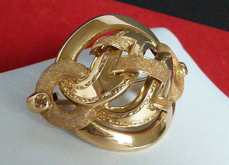 Broche Or Jaune 18 carats du XIXème Siècle